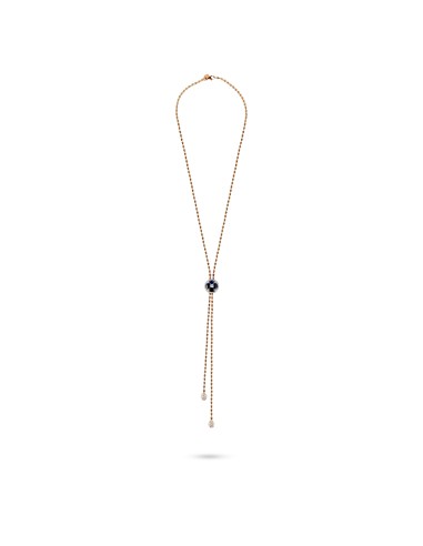 Sapphire & Diamond Two-Tone Lariat Necklace la chaussure