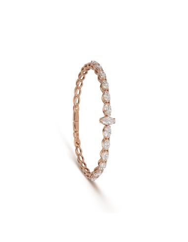 Marquise Shape Diamond Link Bracelet de l' environnement