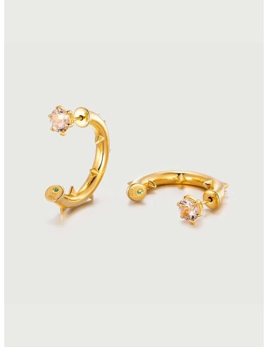 Thorns Morganite Stud Hoop Earrings prix pour 