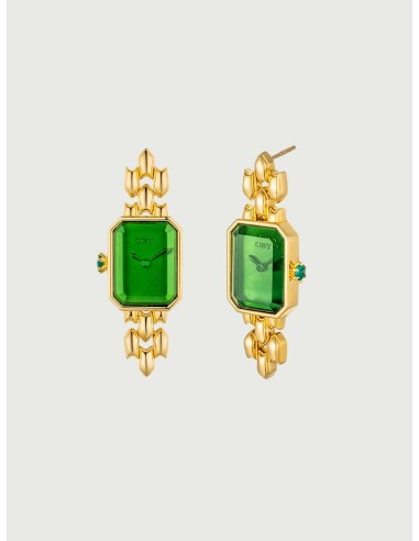 Drop Emerald Green Watch Earrings d'Europe débarque