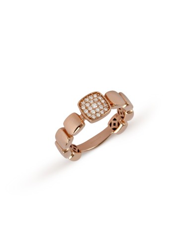 Square Pattern Band Diamond Ring en ligne