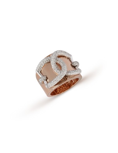 Intertwined Diamond Center Ring vente chaude votre 