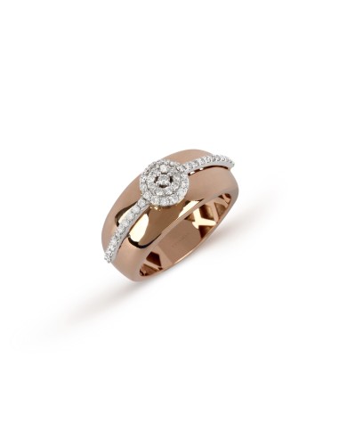 Two-Tone Overlapping Diamond Ring vous aussi creer 