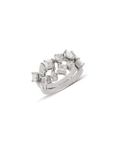 Double Band Multi-Shape Diamond Ring sélection de produits