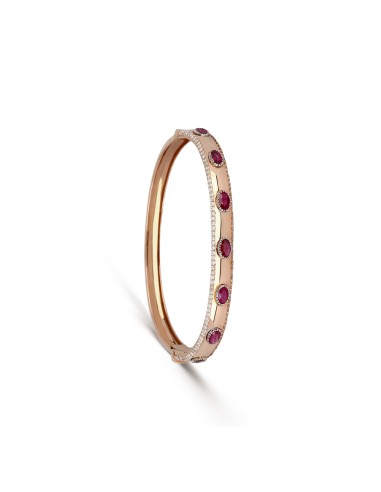 Ruby & Diamond Cuff Bracelet la colonne vertébrale