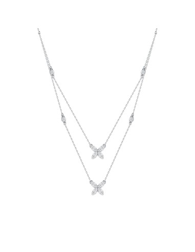 Clover Layer Diamond Necklace 2024